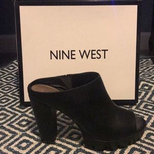 Nine West peep toe pumps